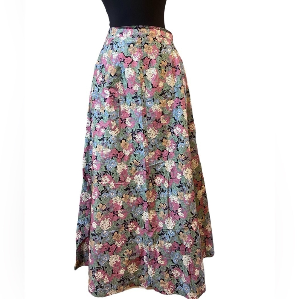 Vintage Henry White Dublin Floral Pencil Skirt Side Pocket